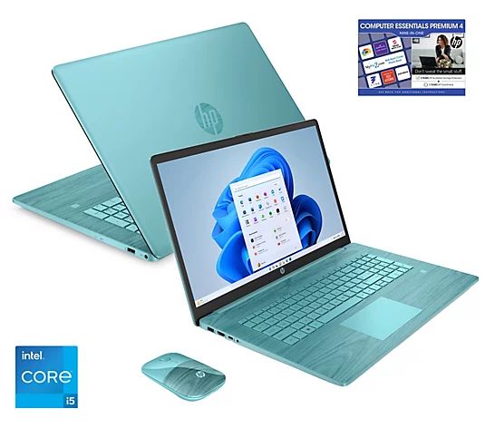 HP 17" Touch Laptop Intel Core i5 8GB RAM 1TB SSD w/ HP Mouse &Services - QVC.com | QVC