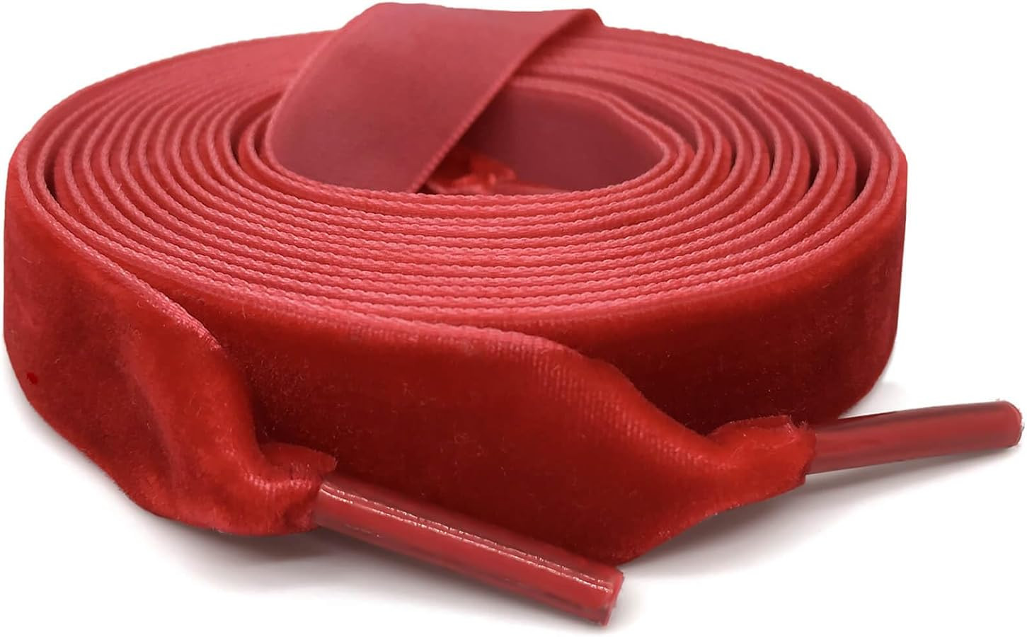 Flat Wide Velvet Shoelaces: 2 Pairs 1.6CM Single Side Velvet Laces for Women | Amazon (US)