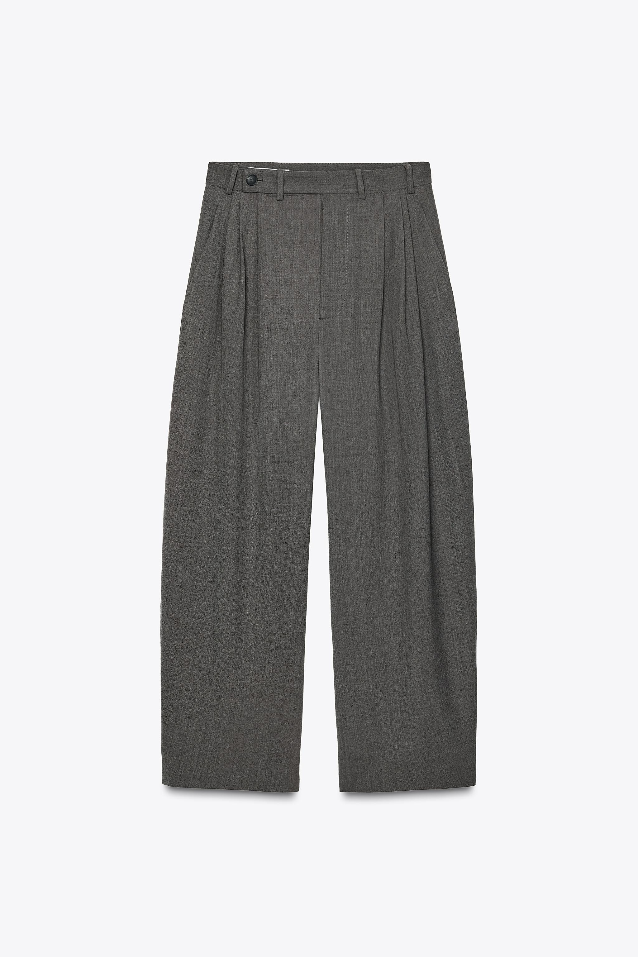 LIMITED EDITION WOOL DARTED TROUSERS | Zara UK