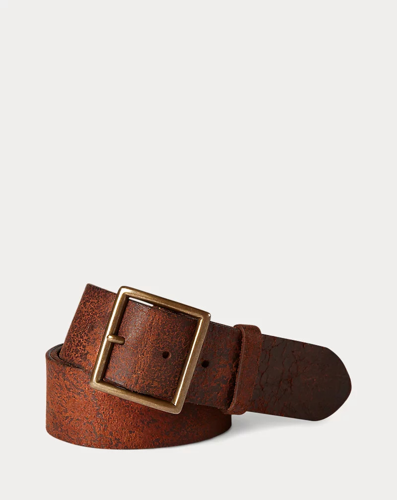 Distressed Leather Belt | Ralph Lauren UK | Ralph Lauren (UK)