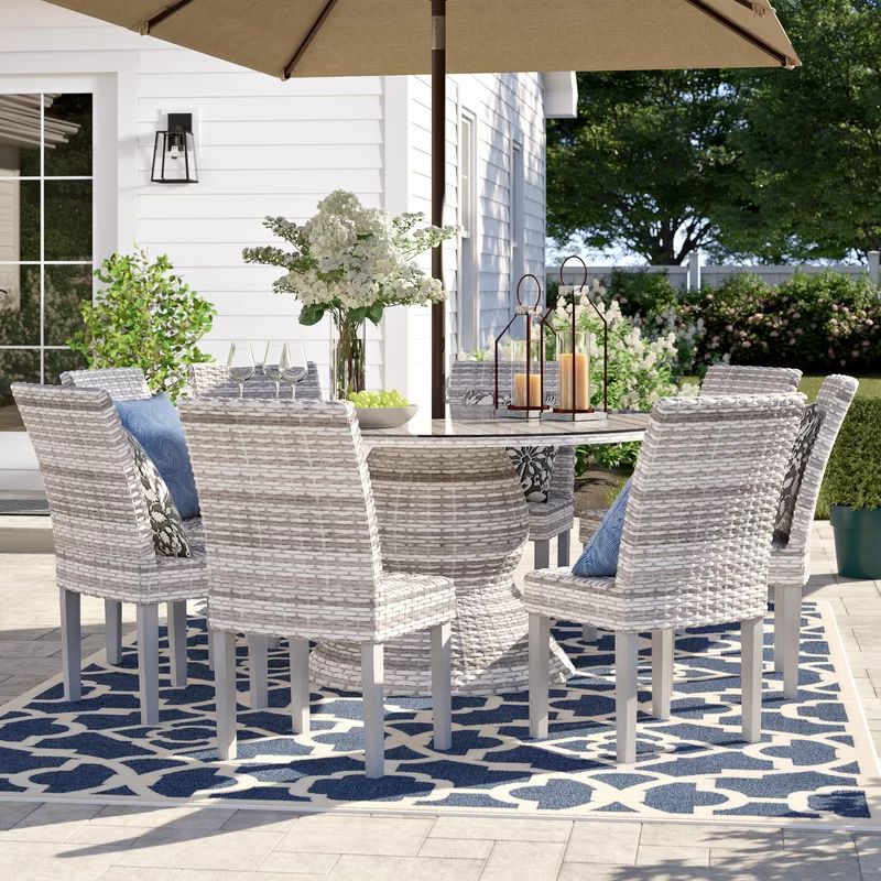 Falmouth Round 8 - Person 60'' Long Dining Set | Wayfair North America