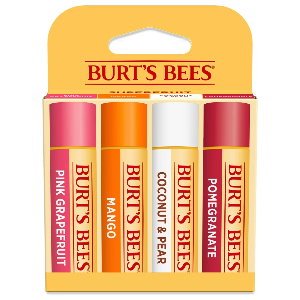 Burt's Bees Moisturizing Lip Balm - Superfruit - 4pk | Target