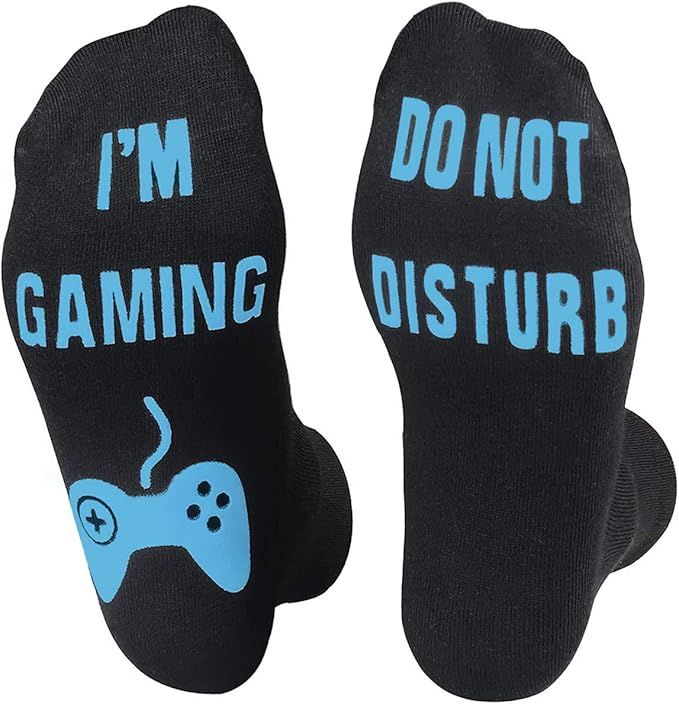 NDLBS Funny Christmas Gifts Novelty Gaming Socks Christmas Stocking Stuffers for Men Teens Boys K... | Amazon (US)