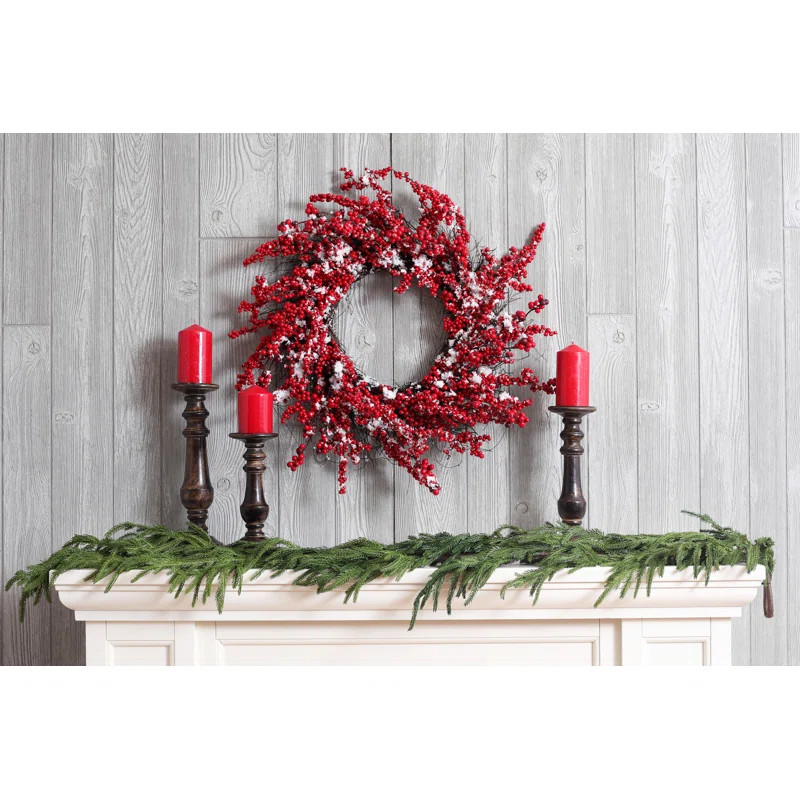 DarbyCreekTrading Norfolk Pine Christmas Holiday Front Door Garland & Reviews | Wayfair | Wayfair North America