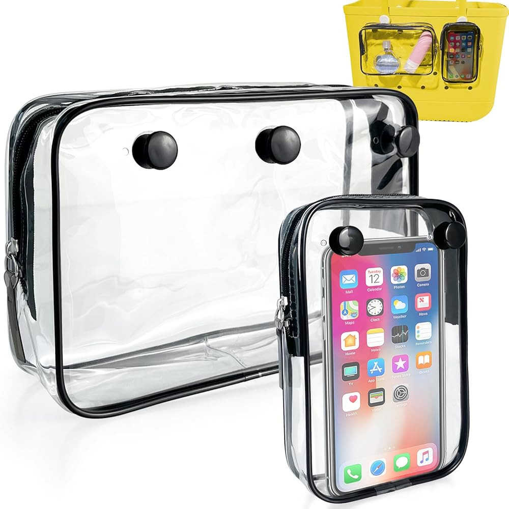 Clear Insert Bag for Bogg Bag Accessories, Designer Zipper Inner Bag Divider Storage Compatible w... | Amazon (US)