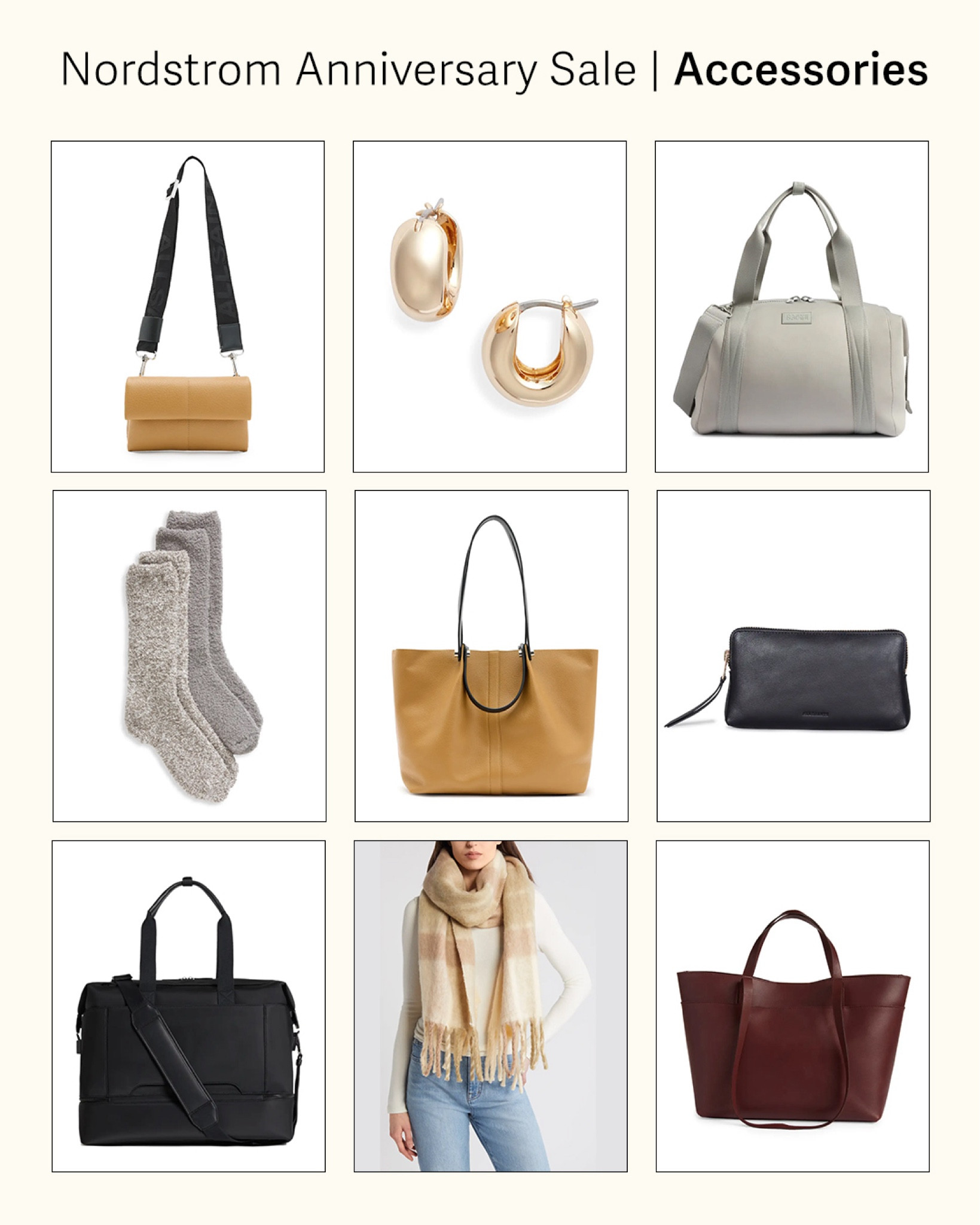 My favorite accessories (tote bags, duffel bags, earrings, scarves, socks, wallets) from the Nordstrom Anniversary Sale! 

#LTKSummerSales 

#LTKxNSale #LTKSaleAlert
