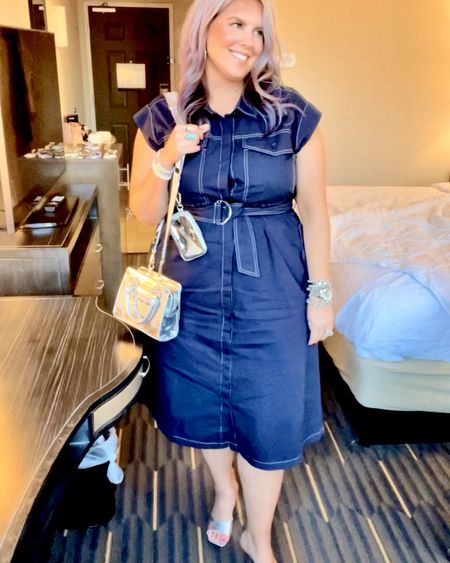 ✨SIZING•PRODUCT INFO✨
⏺ Blue Belted Utility Dress •• sized down to L @walmartfashion 
⏺ Silver Crossbody Bag @walmartfashion 
⏺ Silver Sandal Mules •• TTS @walmartfashion 
⏺ Silver Beaded Bracelets @walmart 

👋🏼 Thanks for stopping by!

📍Find me on Instagram••YouTube••TikTok ••Pinterest ||Jen the Realfluencer|| for style, fashion, beauty and…confidence!

🛍 🛒 HAPPY SHOPPING! 🤩

#walmart #walmartfashion #walmartstyle walmart finds, walmart outfit, walmart look  #spring #springstyle #springoutfit #springoutfitidea #springoutfitinspo #springoutfitinspiration #springlook #springfashion #springtops #springshirts #springsweater #workwear #work #outfit #workwearoutfit #workwearstyle #workwearfashion #workwearinspo #workoutfit #workstyle #workoutfitinspo #workoutfitinspiration #worklook #workfashion #officelook #office #officeoutfit #officeoutfitinspo #officeoutfitinspiration #officestyle #workstyle #workfashion #officefashion #inspo #inspiration #slacks #trousers #professional #professionalstyle #professionaloutfit #professionaloutfitinspo #professionaloutfitinspiration #professionalfashion #professionallook #dresspants #blue #darkblue #lightblue #navy #navyblue #babyblue #cobaltblue #grayblue #teal #tealblue #blueoutfit #blueoutfitinspo #bluestyle #blueshirt #bluepants #blueoutfitinspiration #outfitwithblue #bluelook #dress #dressoutfit #dresslook #dresses #dressoutfitinspo #dressoutfitinspiration #dressstyle #dressfashion 
#under10 #under20 #under30 #under40 #under50 #under60 #under75 #under100
#affordable #budget #inexpensive #size14 #size16 #size12 #medium #large #extralarge #xl #curvy #midsize #pear #pearshape #pearshaped
budget fashion, affordable fashion, budget style, affordable style, curvy style, curvy fashion, midsize style, midsize fashion


#LTKfindsunder50 #LTKstyletip #LTKmidsize