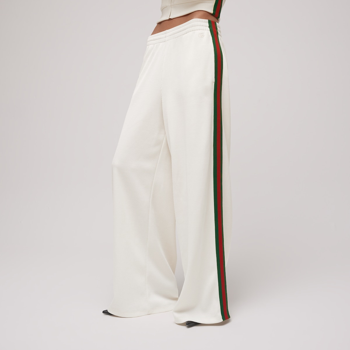 Gucci - Rib cotton jersey leisure pants with Web | Gucci (US)