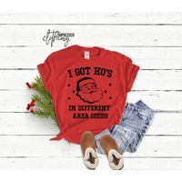 I Got Ho's in Different Area Codes, Funny Christmas Shirt, Ho's Unisex Tee, Ugly Christmas Party Shi | Etsy (US)