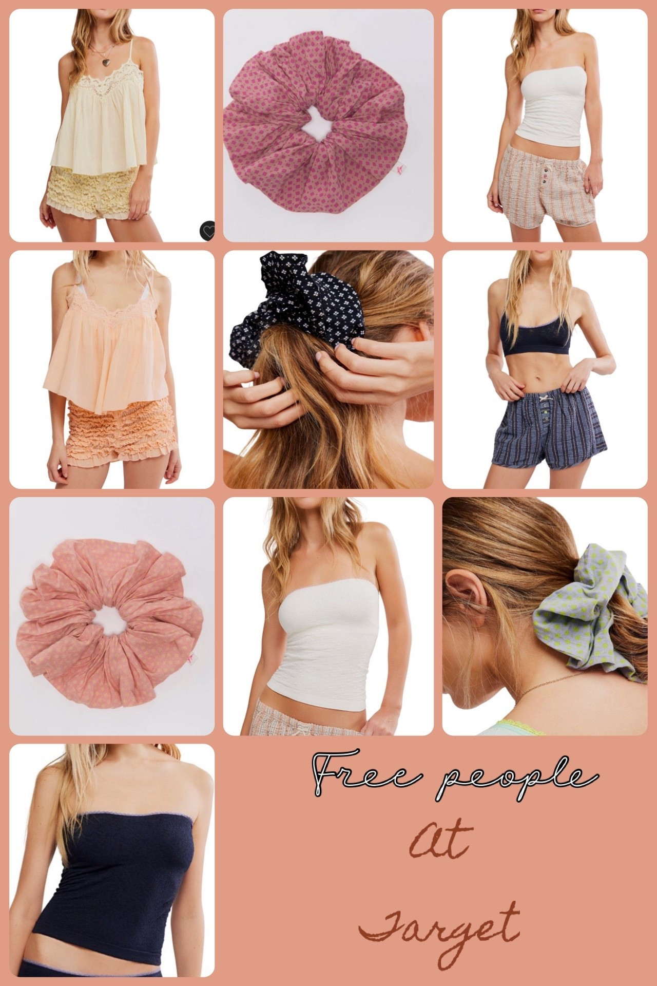 Free People vibes… but make it Target prices 👏

I ran to Target when I saw these FP-inspired pieces. The comfy lounge shorts, tube tops, and oversized scrunchies give the same effortless summer look without the boutique price tag.

Perfect for spring break, summer lounging, or throwing on after the pool.

#targetstyle #targetfinds #targetfashion #targethaul #freepeopleinspired #affordablefashion #ltkstyle #ltkfashion #ltkunder50 #springstyle #casualstyle #everydaystyle

#LTKSpringSale #LTKHome #LTKootd