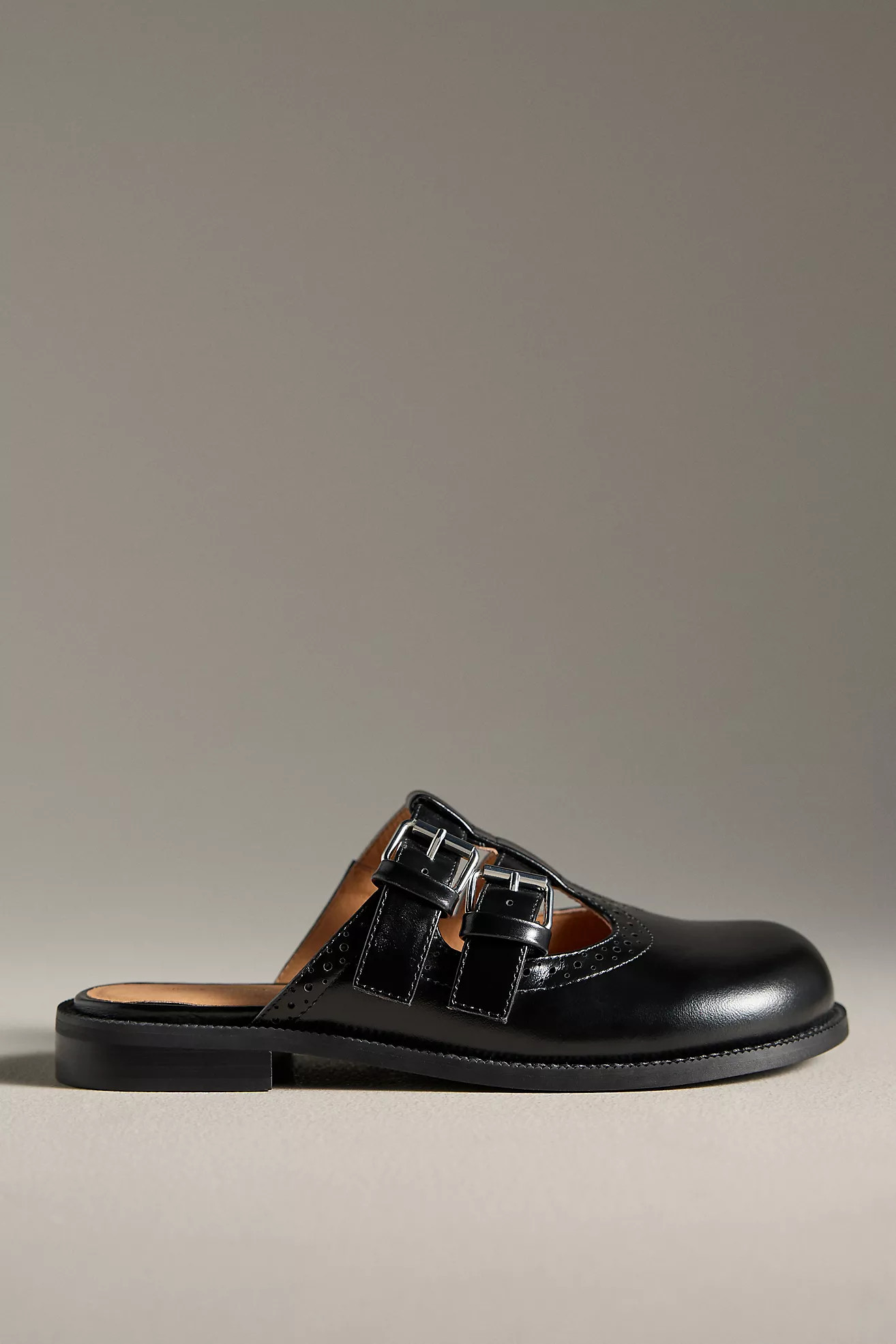 Intentionally Blank Varsity Brogue Mules | Anthropologie (US)