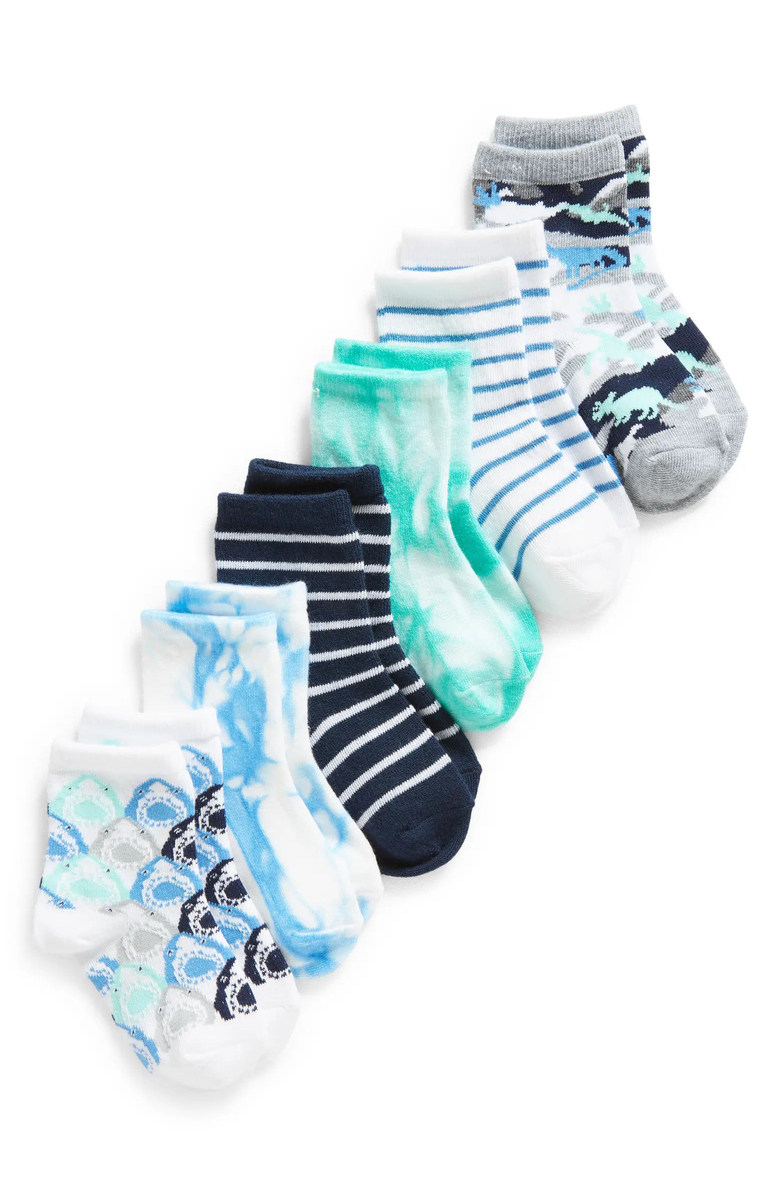 Kids' Six Pack Quarter Socks | Nordstrom