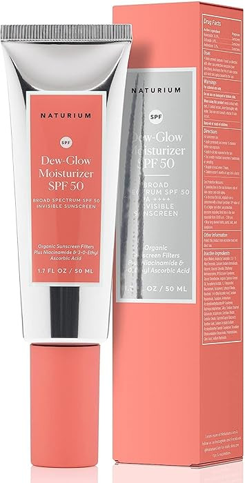 Naturium Dew-Glow Moisturizer SPF 50 PA++++, Daily Moisturizing Sunscreen & Face Primer, Skin Pro... | Amazon (US)