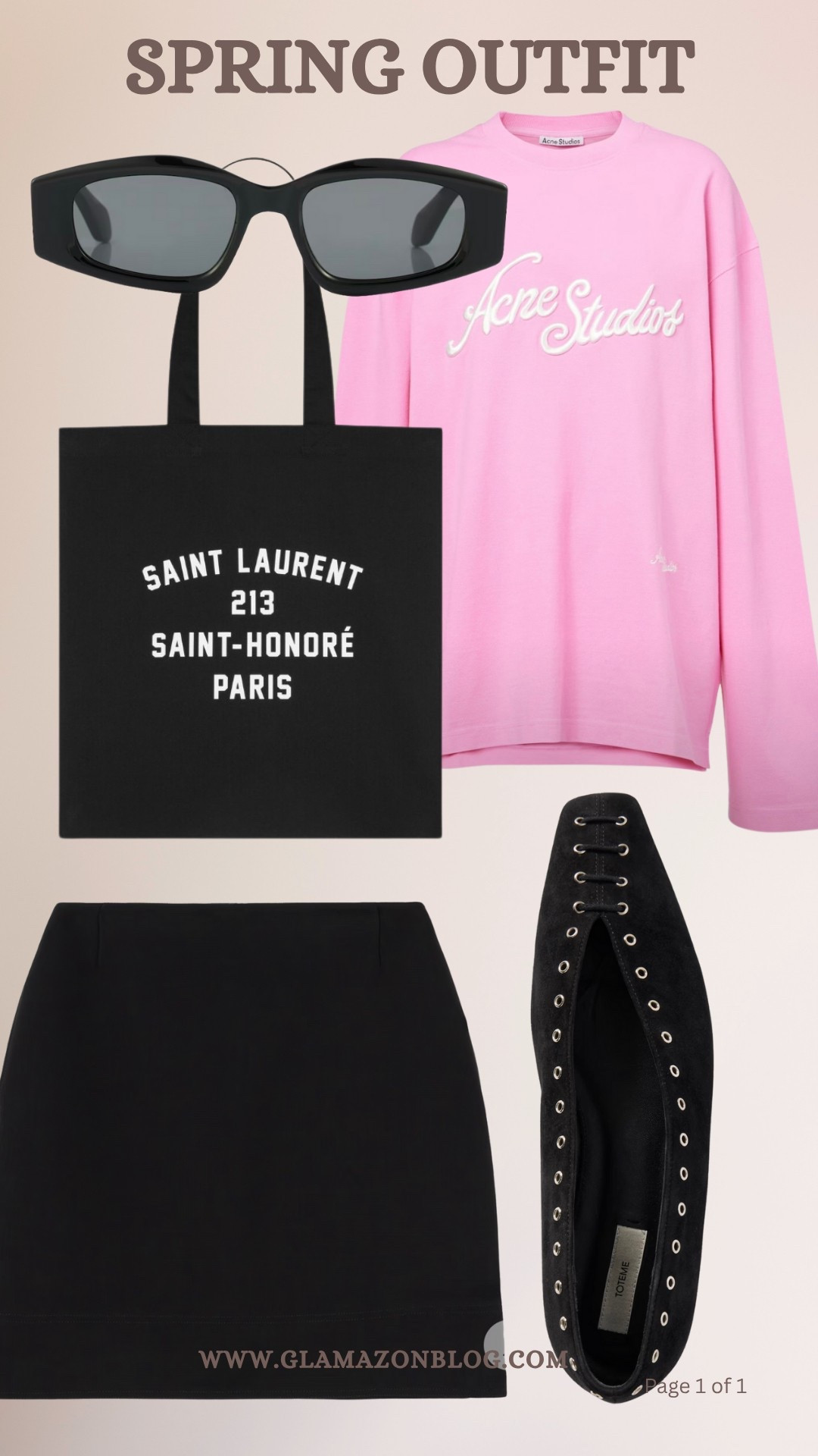 Chic outfit, holiday outfit, black flat shoes, black mini skirt, ysl tote 

#LTKAroundTheWorld #LTKspring #LTKuk