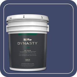 5 gal. #PPU15-01 Nobility Blue Semi-Gloss Exterior Stain-Blocking Paint & Primer | The Home Depot