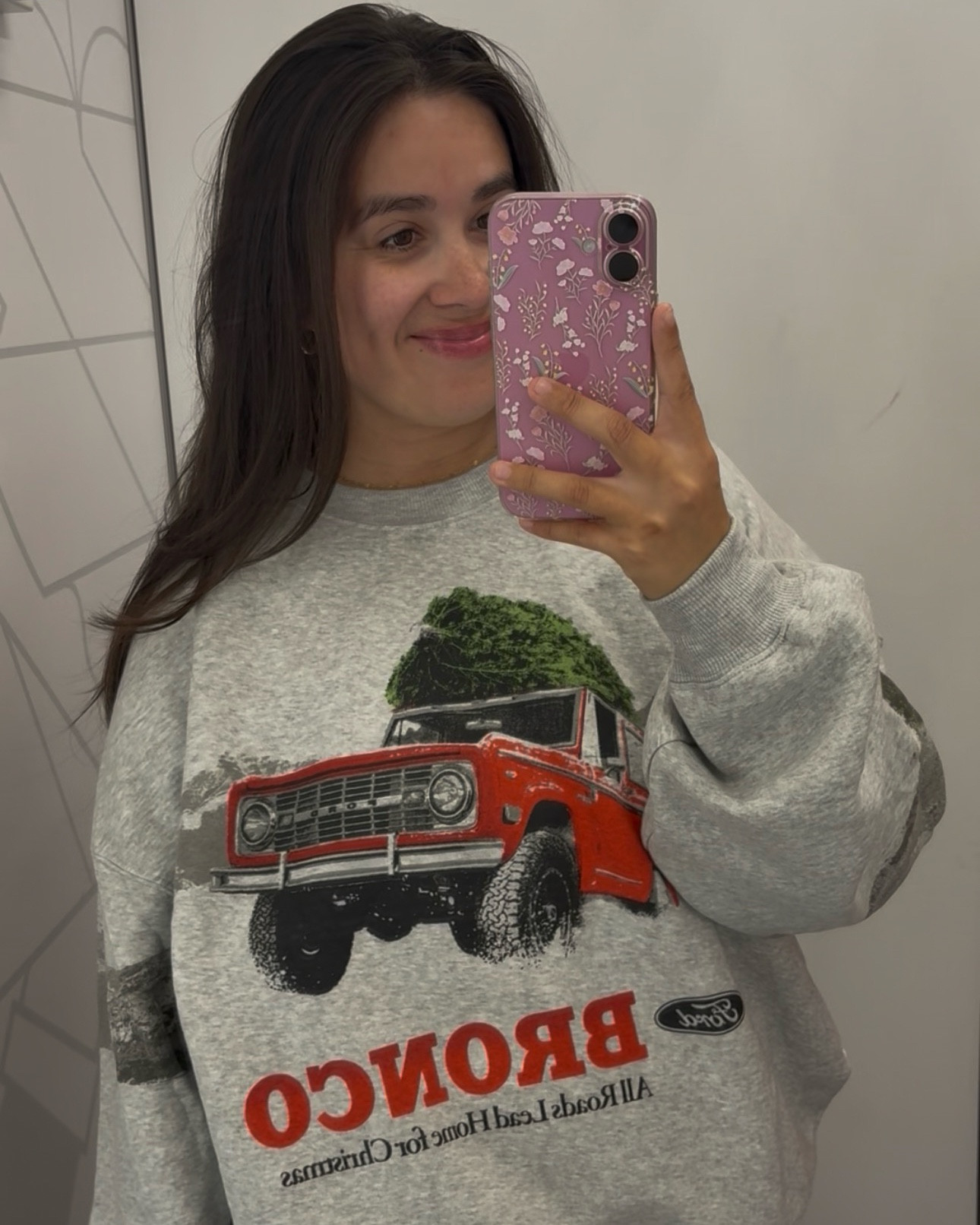 Bronco Christmas Tree Sweatshirt-Size Large for an oversized look!

#LTKootd #LTKSeasonal #LTKHoliday