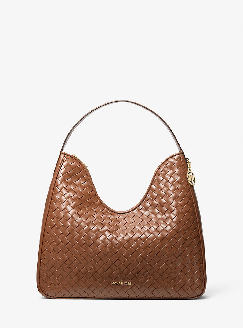 Nayla Medium Woven Shoulder Bag | Michael Kors US