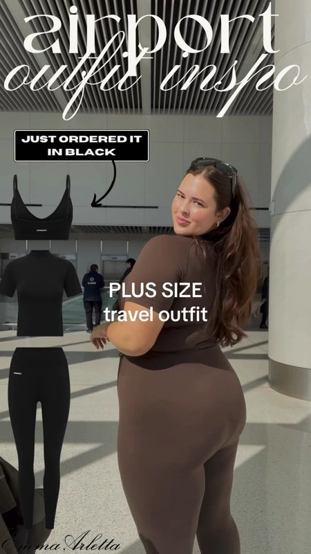 Code: EMMAARLETTA for 20% off !!!
My latest obsession🤎 Xxl in the set & 40D in the bra!! 

Airport outfit, travel outfit, spring outfit, workout set, athleisure, plus size, workout outfit 

#LTKtravel #LTKplussize #LTKstyletip