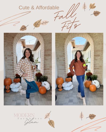 Fall outfits, sweaters, flannel and boots worn by Modern Farmhouse Glam. Sweaters under $20!

fall style, wedding guest dress, brunch outfit, dinner date dress, teacher outfits, fall photo, work outfit, Fall Fashion
Boots & Booties, Friendsgiving, festive outfits, Fall OOTD, Family photo shoot, Thanksgiving outfit 

#LTKfindsunder50 #LTKshoecrush #LTKstyletip