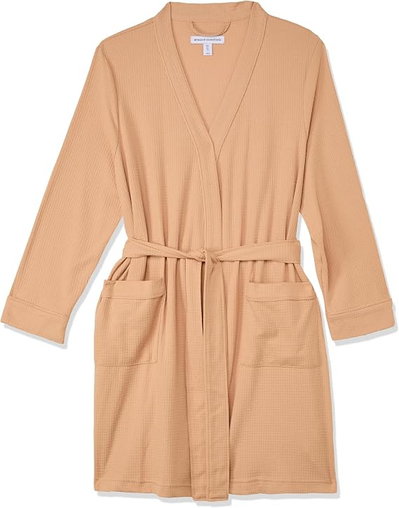 Amazon Essentials Women's Lightweight Waffle Mid-Length Robe (Available in Plus Size) | Amazon (US)