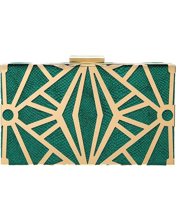 Evening Clutch Bag Hollow Metal Pattern Flap Shiny Evening Bag Strap Delicate Small Bag Night Bag... | Amazon (US)