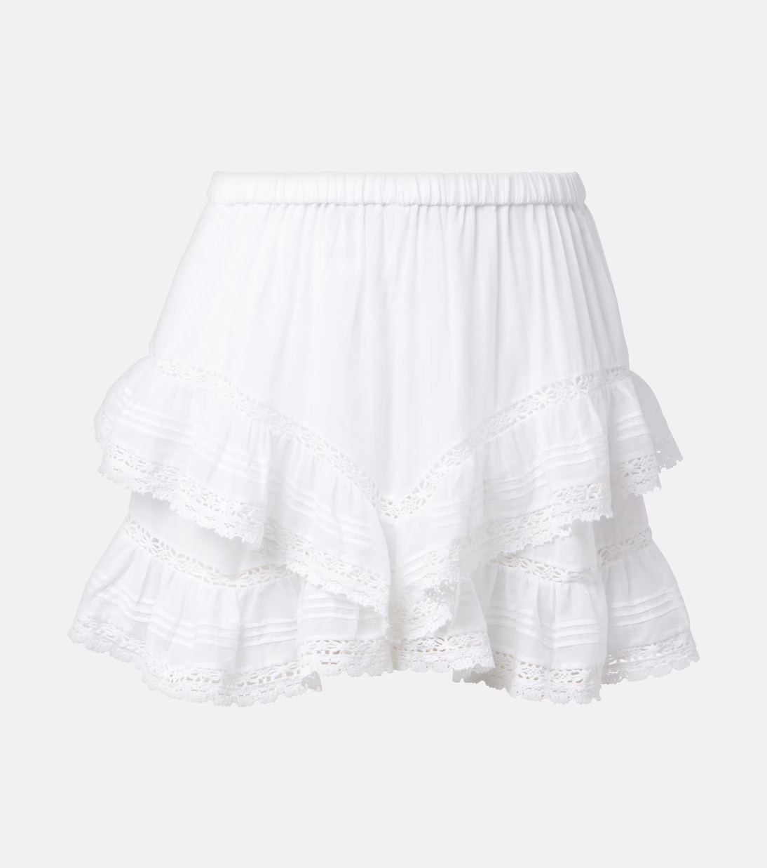 Geana ruffled cotton shorts | Mytheresa (US/CA)