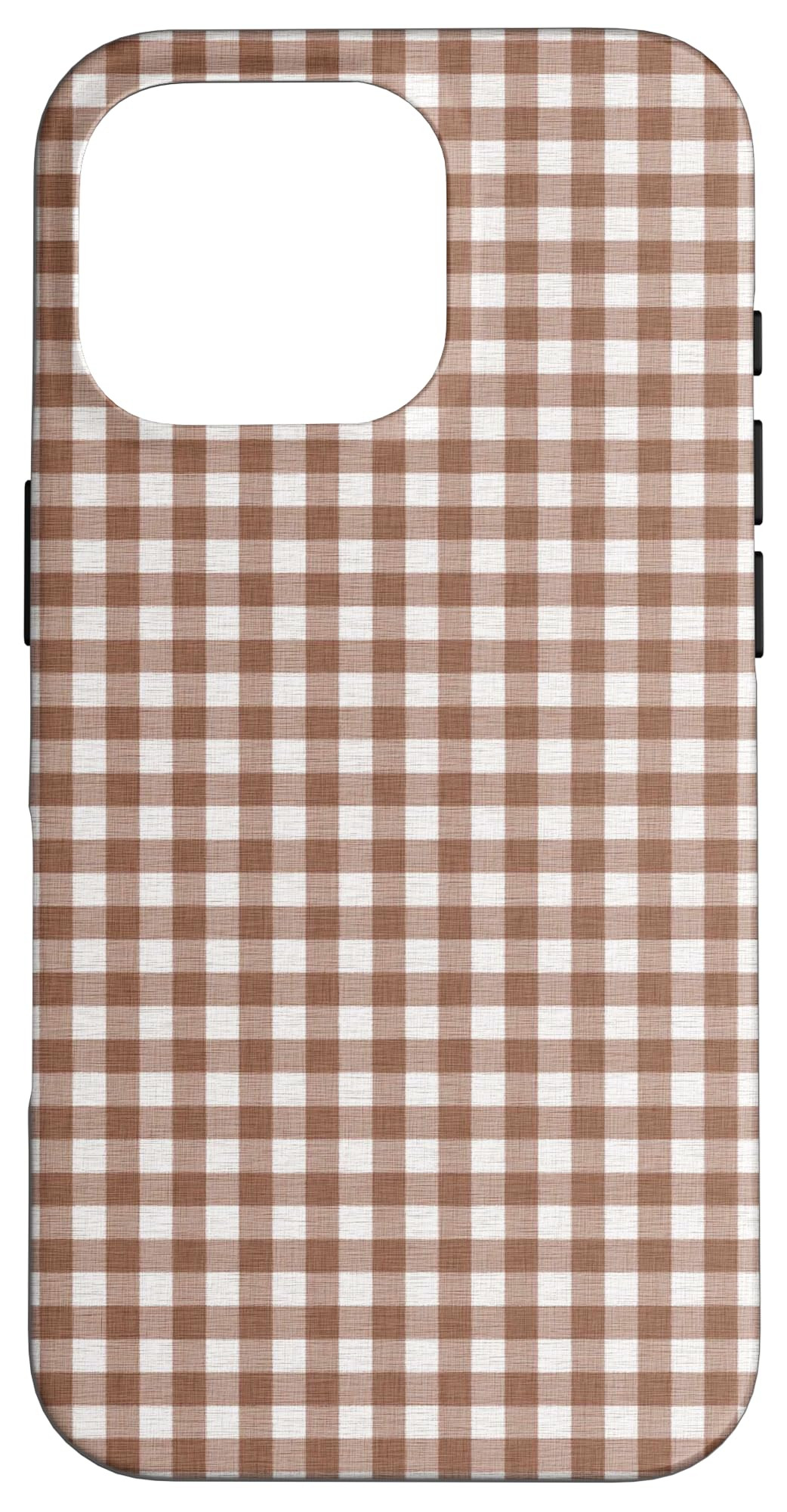 Brown Gingham Pattern Case for iPhone 16 Pro | Amazon (US)
