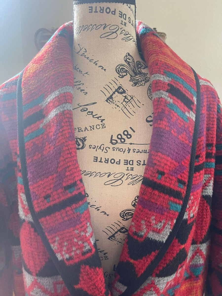 Unbranded Women's Coat Size M Red Aztec Native Indian Vintage Bohemian Hippie  | eBay | eBay US