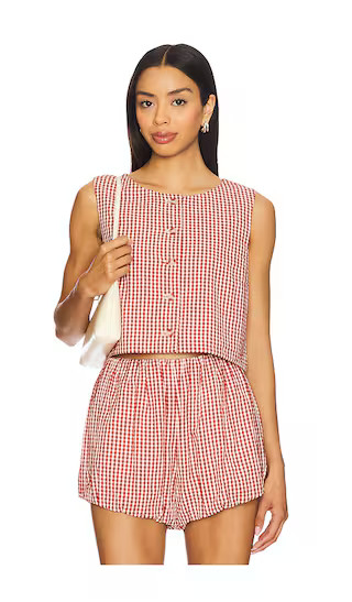 Rio Top in Red Gingham | Revolve Clothing (Global)