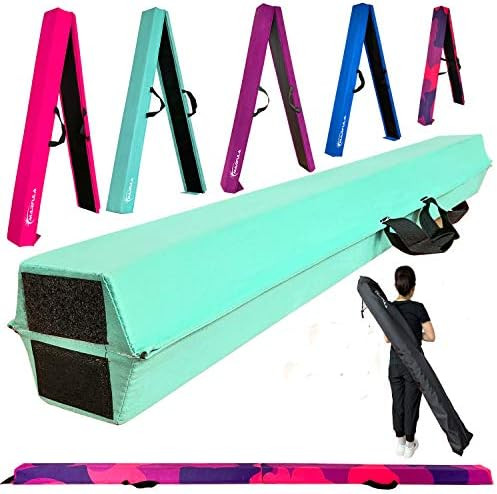 MARFULA 6 FT / 8 FT / 9 FT Folding Gymnastics Beam Foam Balance Floor Beam - Extra Firm - Suede C... | Amazon (US)