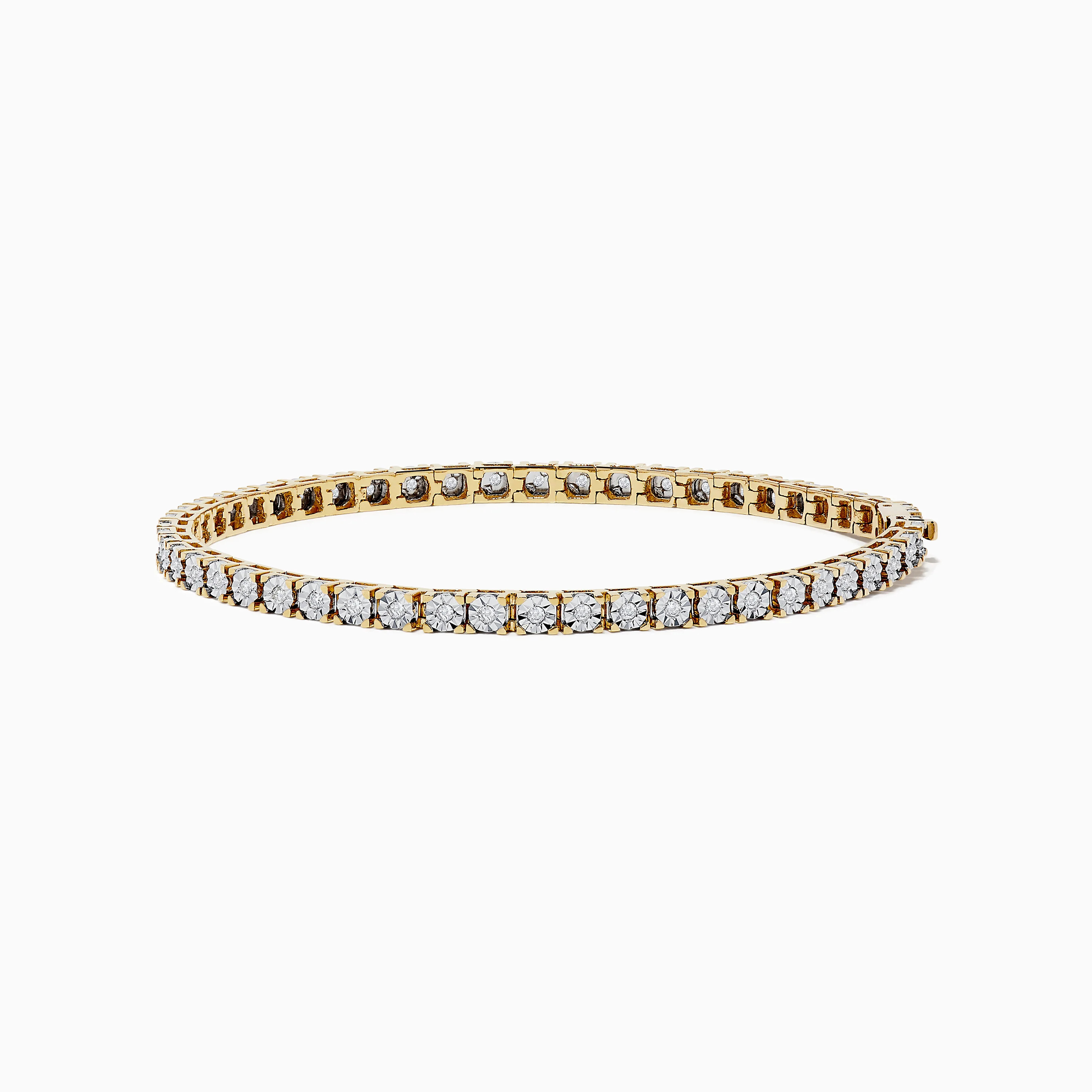 Pave Classica 14K Two-Tone Gold Diamond Tennis Bracelet 0.51 TCW | Effy Jewelry