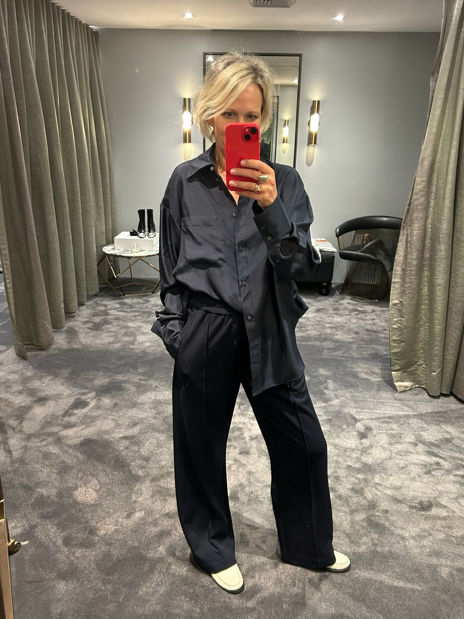 Cutest new refined track pant 

ALC pants I’m wearing a medium and top is TWP I’m wearing a medium shoes are Saint Laurent 

#LTKstyletip