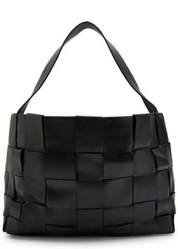 Woven large leather tote | Harvey Nichols