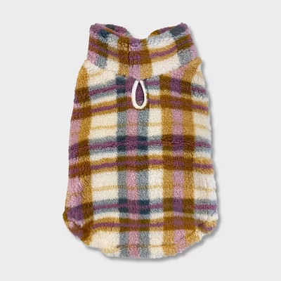 Grayson Pup Plaid Sherpa Dog Vest | Target