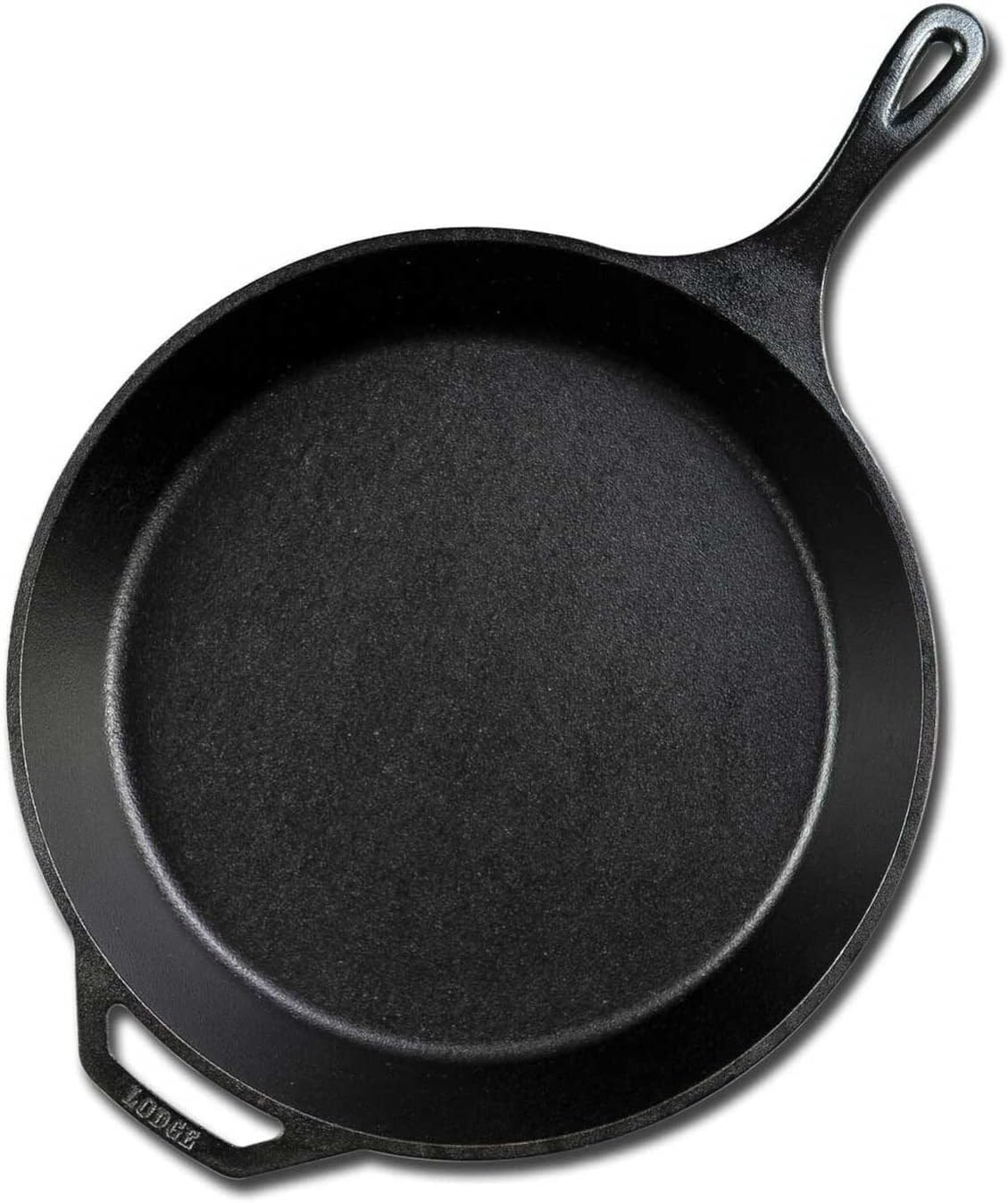Lodge 15 Inch Cast Iron Pre-Seasoned Skillet – Signature Teardrop Handle - Use in the Oven, on ... | Amazon (US)