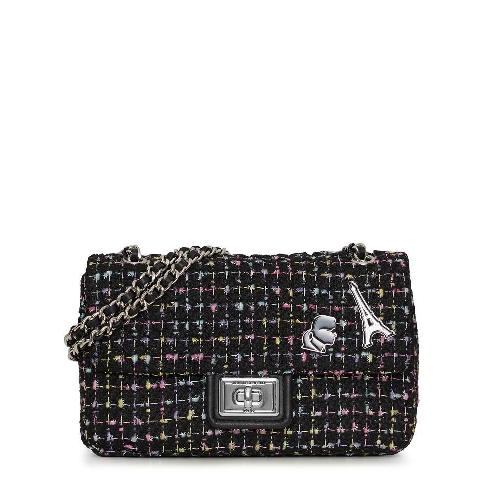 AGYNESS BOUCLE SEQUINE SHOULDER BAG | Karl Lagerfeld Paris