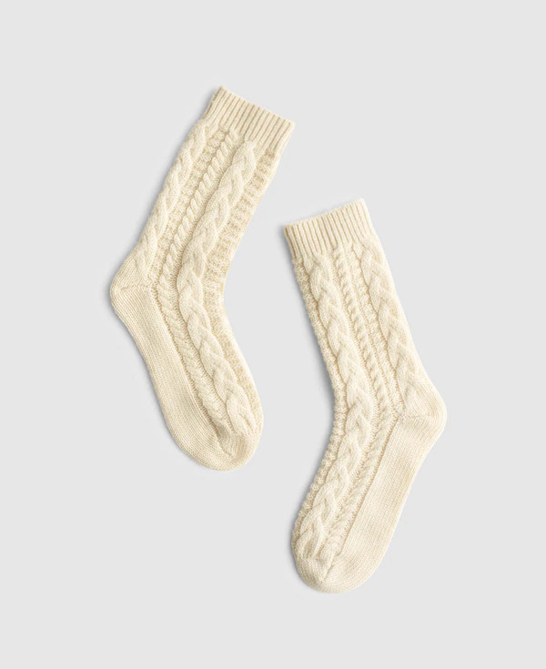 Cable-Knit Trouser Socks | Madewell