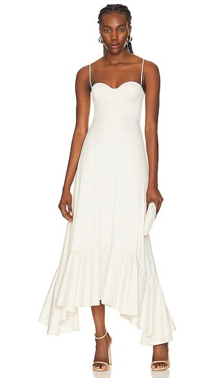 Sisa Maxi Dress in Ivory | Revolve Clothing (Global)
