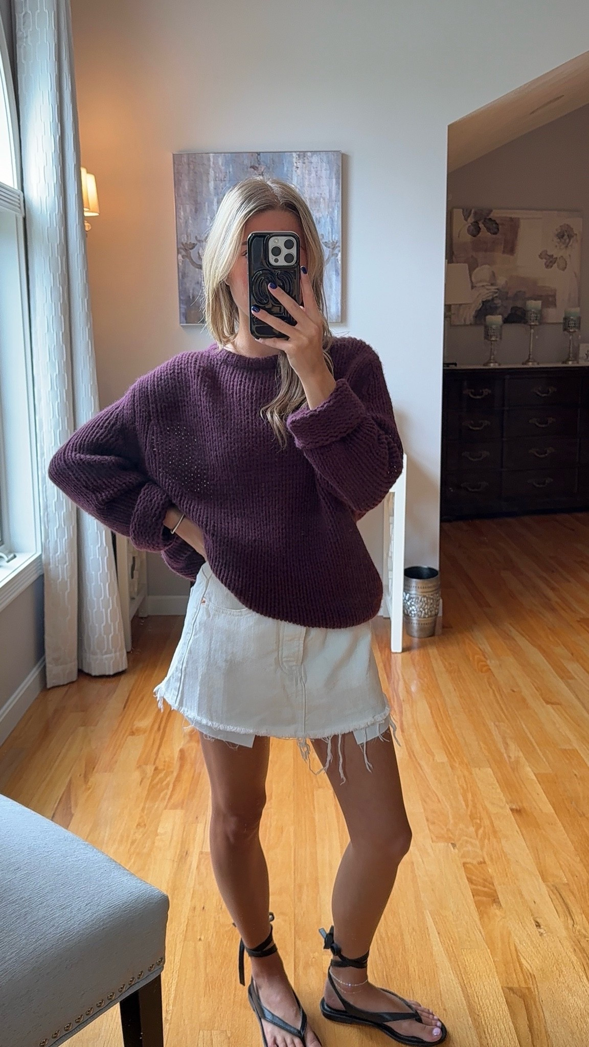 wearing a xxs in sweater and 23 in skort

#LTKU #LTKSeasonal #LTKootd