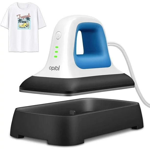 Oprol Heat Press, 7" x 3.8" Heat Press Machine for T Shirts Shoes Bags Hats and Small HTV Vinyl P... | Walmart (US)