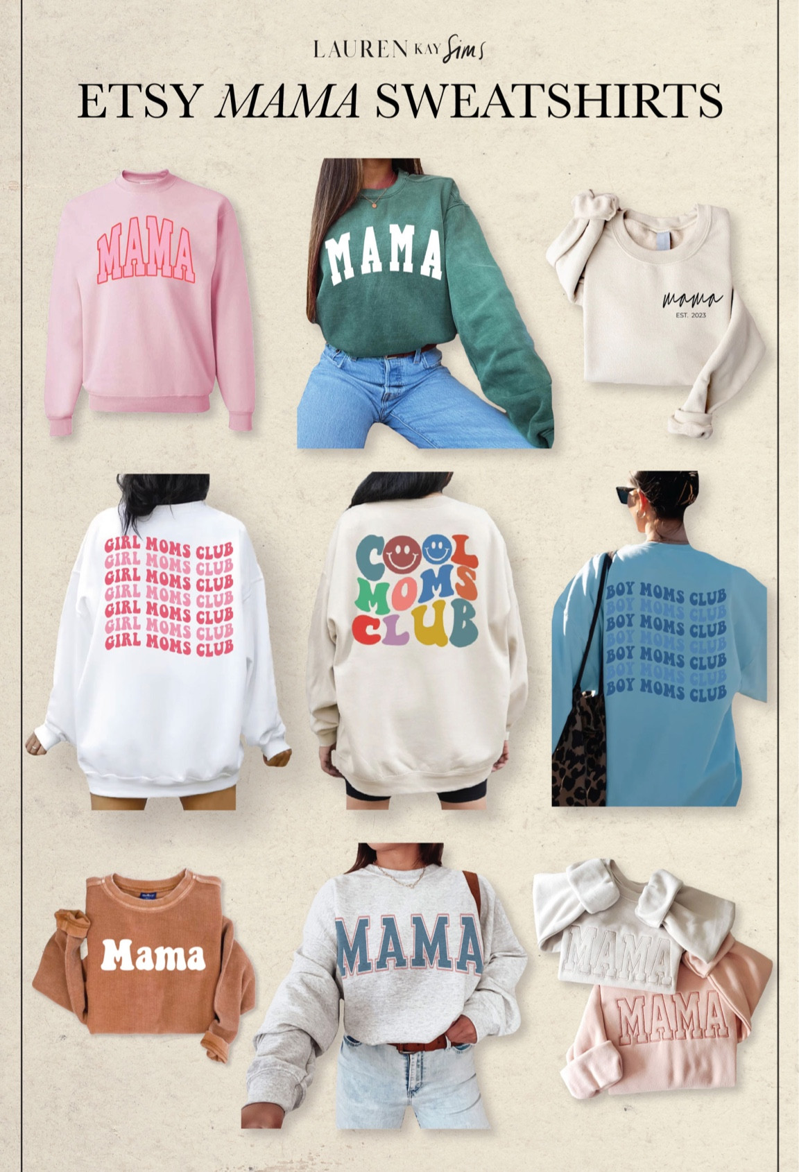 Etsy mama sweatshirts! 💗💙 perfect mother’s day gift ideas, or for a mama-to-be!  #etsyfinds #mothersday 

#LTKunder50 #LTKGiftGuide #LTKbump
