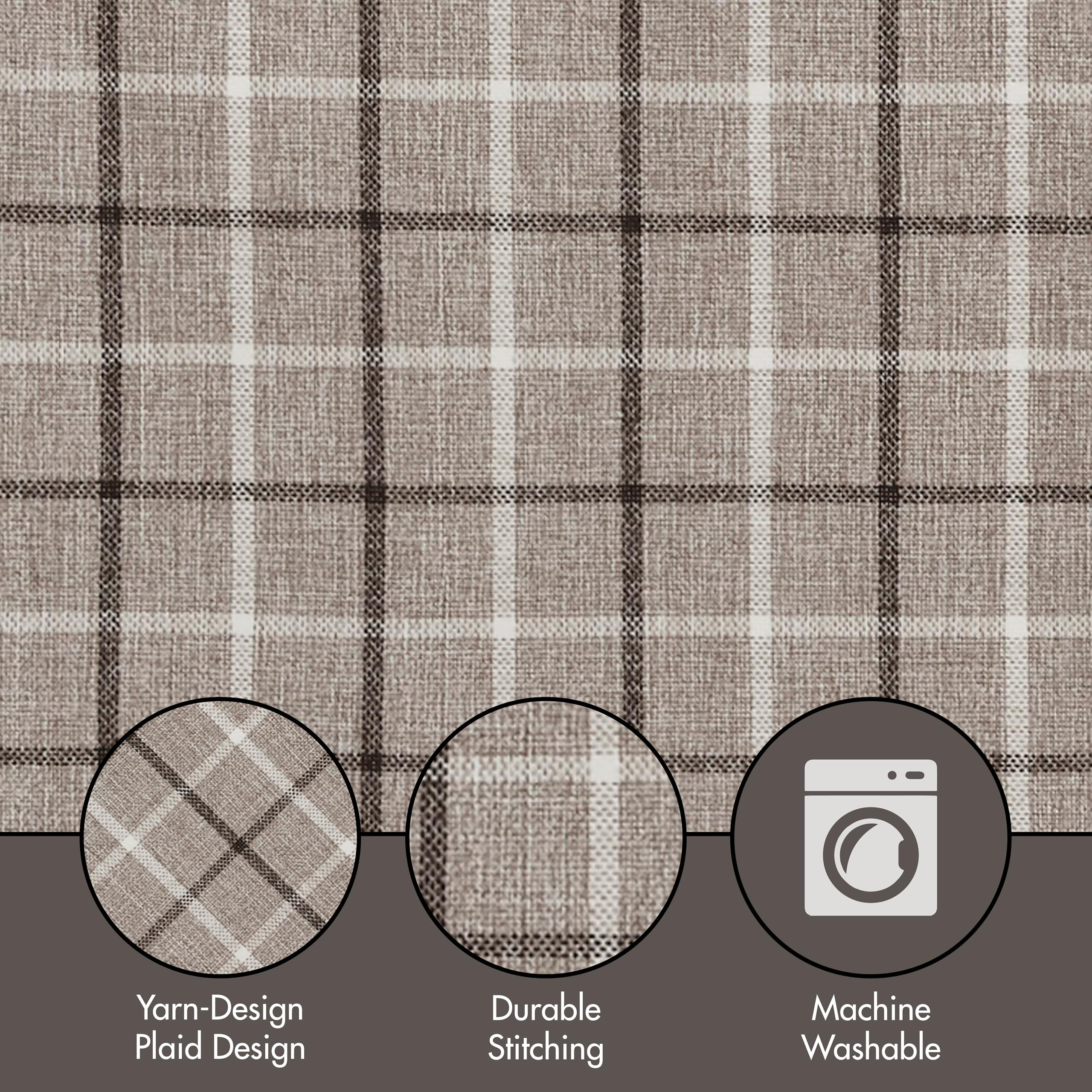 Madison Park Anaheim Cabin Plaid Curtain Window, Thermal Insulated Fleece Lining, Living Room Dec... | Amazon (US)