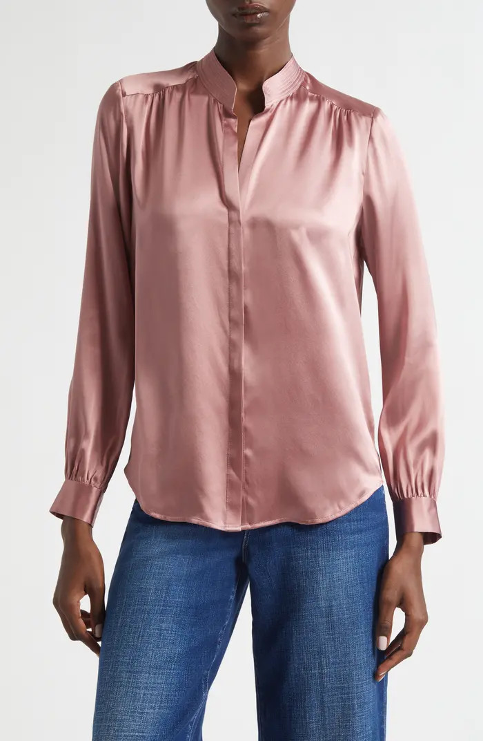 Bianca Silk Satin Blouse | Nordstrom