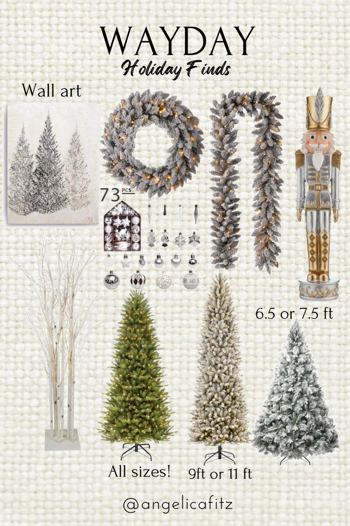 Best holiday finds on major sale!!!!🎄🎅🏼

Christmas tree on sale, garland on sale, flocked tree, Christmas wall art, nutcracker, Christmas ornaments, Christmas wreath, Christmas decor

#LTKSaleAlert #LTKHome #LTKSeasonal