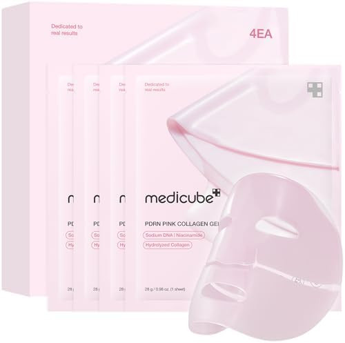 medicube Salmon DNA PDRN pink collagen jelly gel mask | overnight face mask for glass glow skin- ... | Amazon (US)