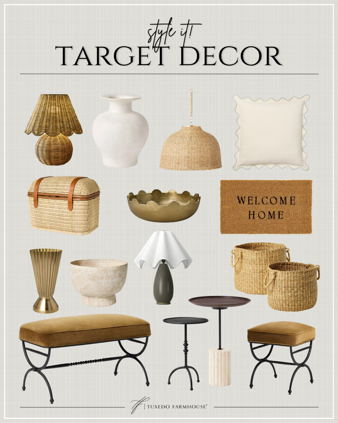 Style It - Target Decor

New arrivals in Target decor!

Seasonal, home decor, summer, accent chairs, rugs, wall art, frames, pillows, lamps, baskets, candles, books, coffee tables, ottomans, trays, bowls, consoles, accent tables 

 #LTKSeasonal #LTKHome #LTKFindsUnder50