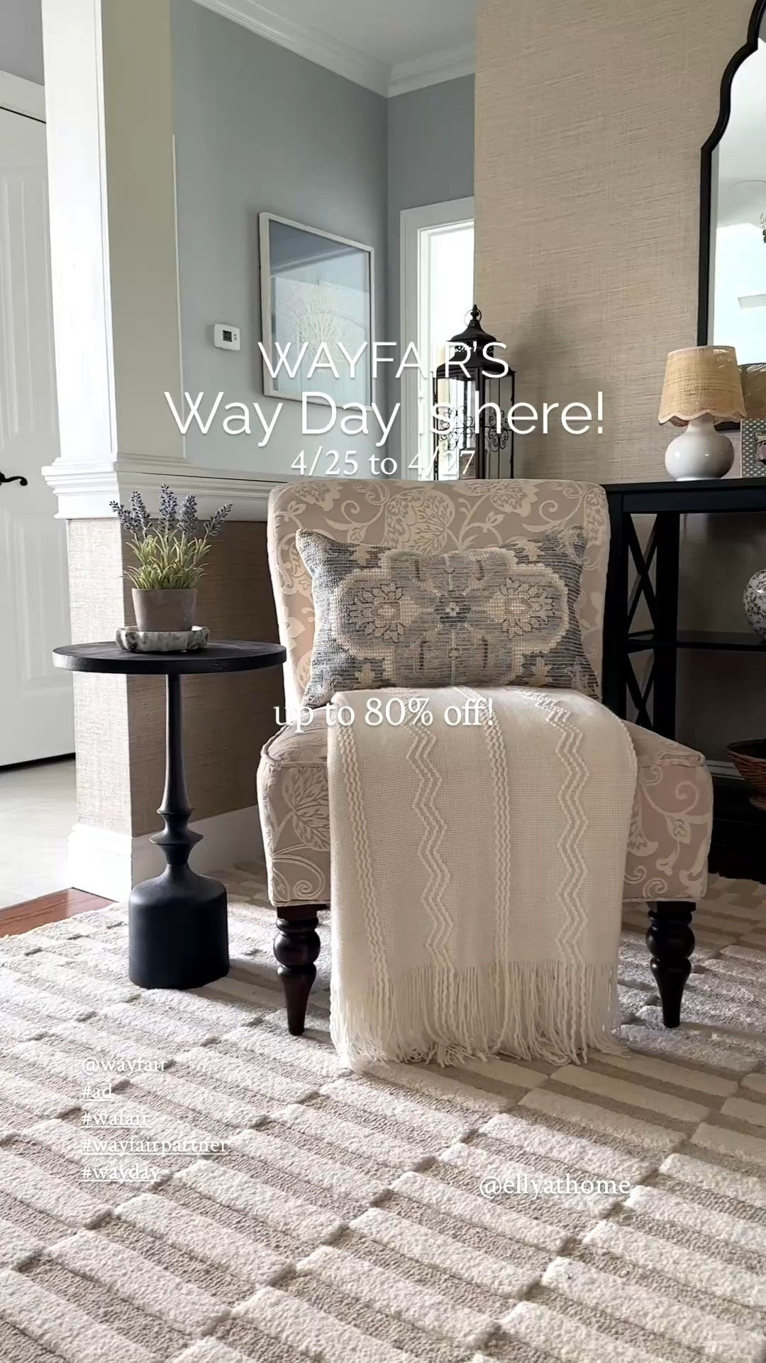 #ad Way Day is here at Wayfair! The sale runs from today, 4/25 to Monday, 4/27 so shop your favorites soon! You will find sales up to 80% off, flash deals & door busters with free shipping! Shop rugs, home decor accessories +more! @Wayfair 

#Wayfair #WayfairPartner #WayDay

#LTKSaleAlert #LTKHome