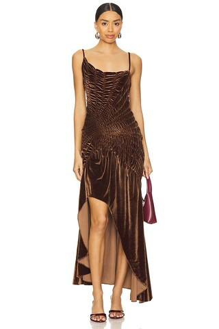 Georgia Hardinge Fragment Dress in Brown from Revolve.com | Revolve Clothing (Global)