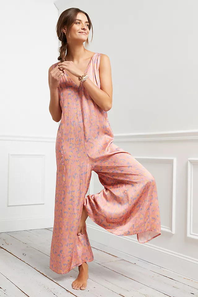 Juniper Printed Wide-Leg Jumpsuit | Anthropologie (US)