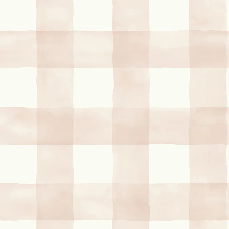 Watercolor Check Wallpaper | Wayfair North America